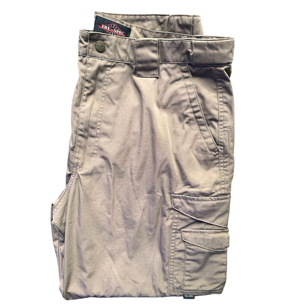Tru-Spec Men’s Khaki Cargo Pants Size 32/30 Tactical Utility Workwear